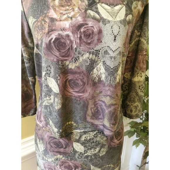 MLLE GABRIELLE PRINT DRESS SIZE SMALL - Picture 4 of 12